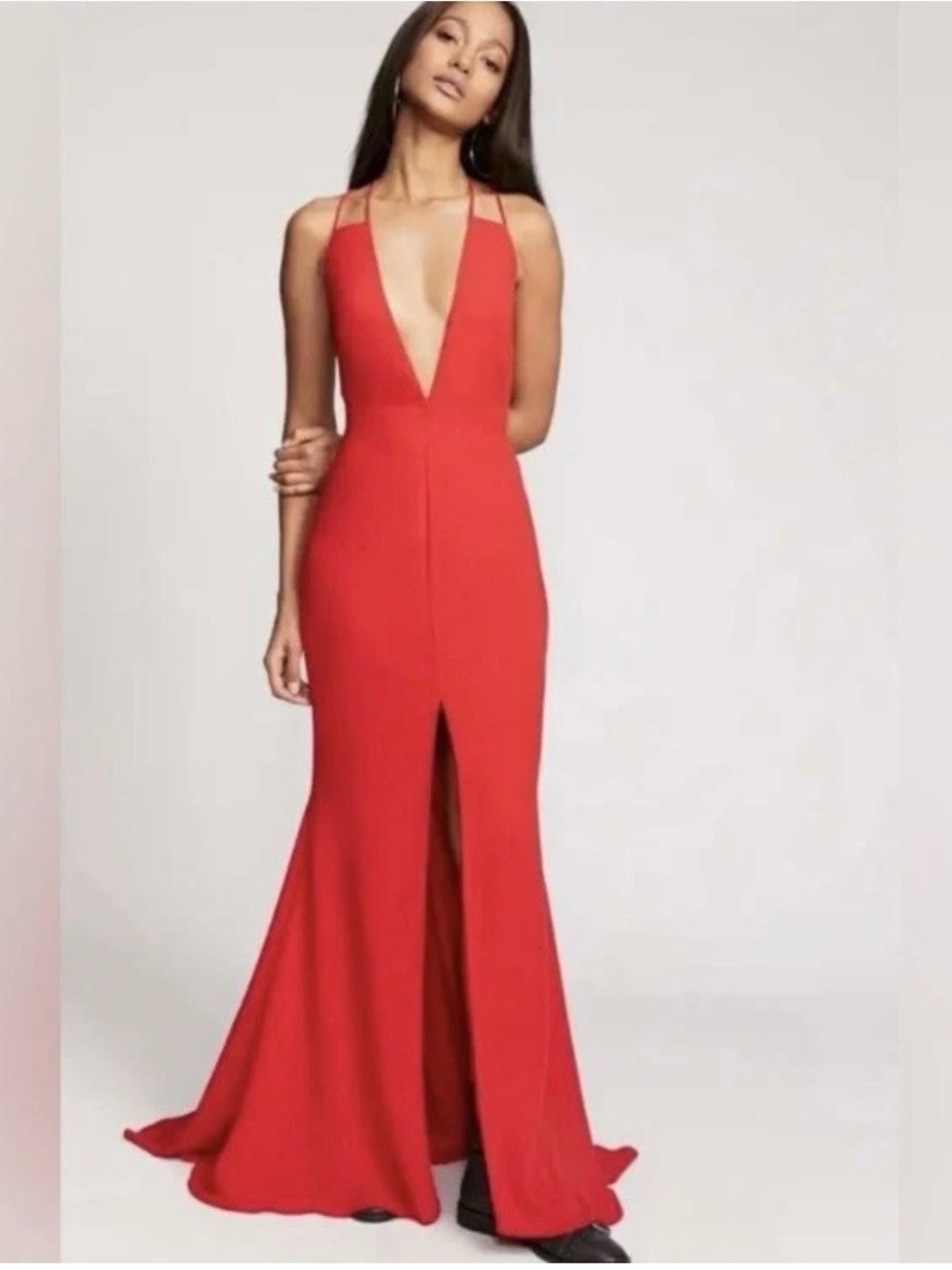 Fame and Partners Surreal Dreamer Red Gown Sz 0